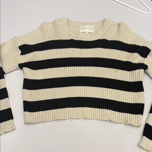 Women's Striped Crew Neck Sweater